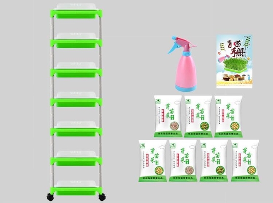 Piantina a più strati Tray Stand Microgreen Hydroponic Trays biodegradabile