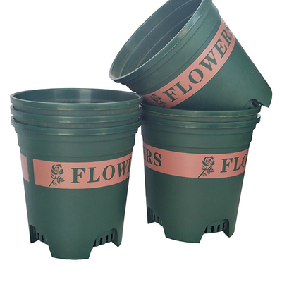 Resistenza di plastica di collisione del contenitore della pianta dei vasi da fiori di plastica rotondi da 0,5 galloni