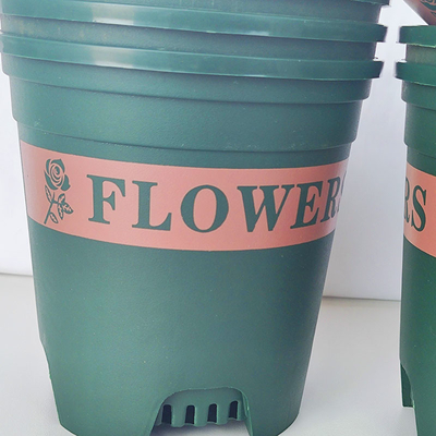 Resistenza di plastica di collisione del contenitore della pianta dei vasi da fiori di plastica rotondi da 0,5 galloni