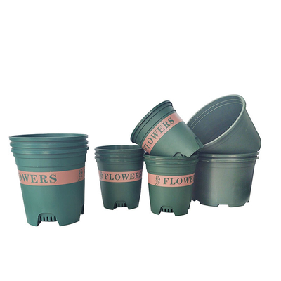 Vasi da fiori di plastica rotondi moderni dell'OEM 9cm 11cm intorno ai vasi di plastica della pianta
