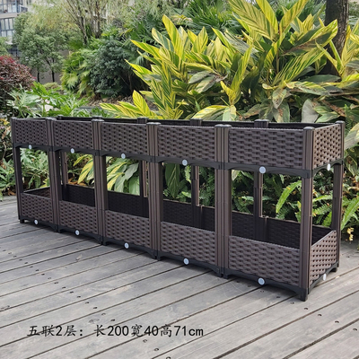 Tempo di impiego lungo del giardino del cortile 0.5mm-16.0mm della scatola di plastica spessa della piantatrice