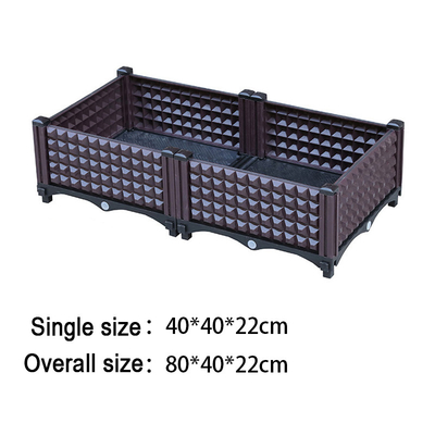 Resistenza della corrosione ispessita moderna di Herb Plastic Planter On Wheels