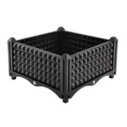 La piantatrice alzata di plastica di progettazione del rattan inscatola 40*40*26CM all'aperto decorativi