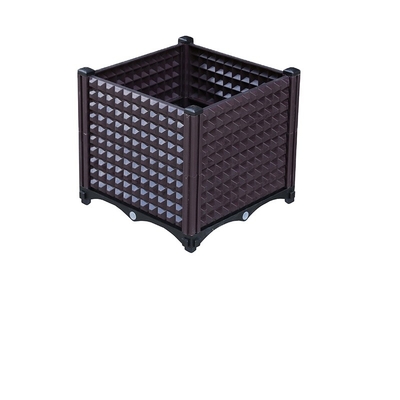 Grandi scatole di plastica quadrate moderne decorative della piantatrice dei pp per il balcone