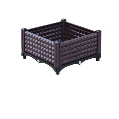 Grandi scatole di plastica quadrate moderne decorative della piantatrice dei pp per il balcone