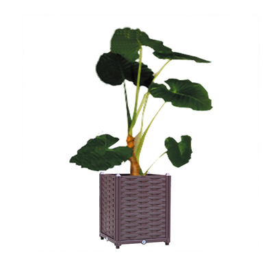 La piantatrice di plastica del grande quadrato multifunzionale inscatola i letti di fiore alzati di plastica dell'OEM