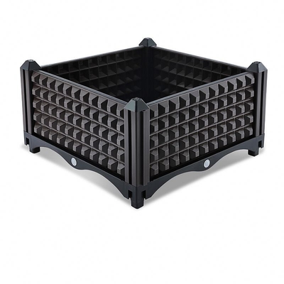La piantatrice alzata di plastica all'aperto dell'orticoltura inscatola 45*75*90cm accatastabili