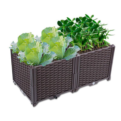 I vasi di verdure di plastica rettangolari della protezione solare antinvecchiamento sono balcone di giardinaggio in famiglia ampiamente usato che pianta le scatole