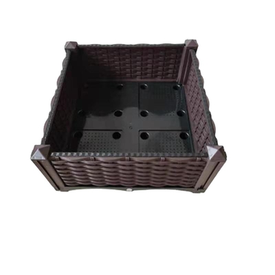 Letto di pianta economico alzato accatastabile del giardino della scatola della piantatrice del letto del giardino del quadrato di plastica di alta qualità