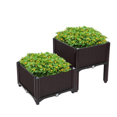 Il giardino all'aperto che pianta il giardino di plastica della scatola ha alzato il letto del giardino alzato alta qualità del letto