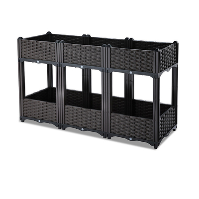 Scatola diritta di plastica a più strati 120*40*67cm della piantatrice per il balcone