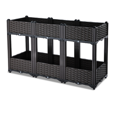 Scatola diritta di plastica a più strati 120*40*67cm della piantatrice per il balcone
