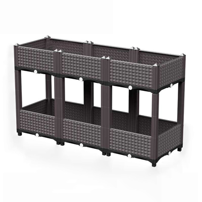 Scatola diritta di plastica a più strati 120*40*67cm della piantatrice per il balcone
