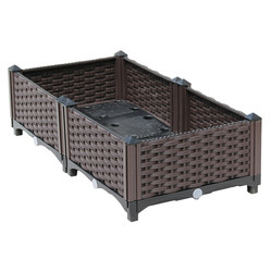 Scatola diritta di plastica a più strati 120*40*67cm della piantatrice per il balcone