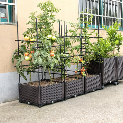 Il doppio alto giardino di plastica di strato 71cm inscatola le scatole di plastica all'aperto della piantatrice