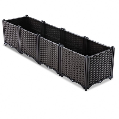 Scatole di plastica a 30 pollici di plastica della piantatrice di Herb Planter Box tessute prova dell'insetto