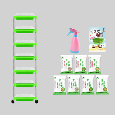 Piantina di plastica Tray Stand Recyclable Multicolor di germinazione regolabile