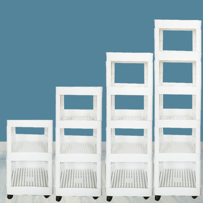 Organizzatore di plastica flessibile di rotolamento di plastica dello scaffale del carretto di stoccaggio di alta durevolezza