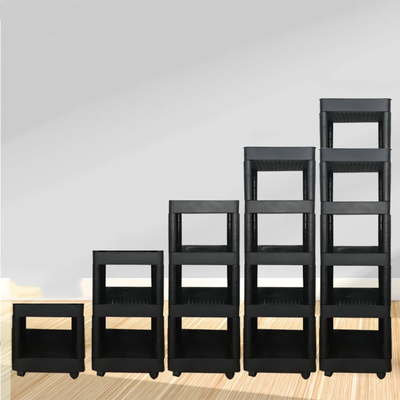 Multi resistenza di plastica ultra sottile di compressione del carrello di stoccaggio dello scaffale di strato